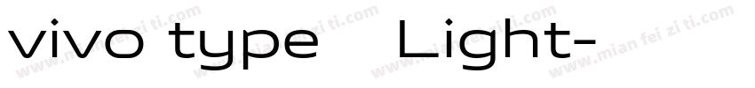 vivo type 简 Light字体转换